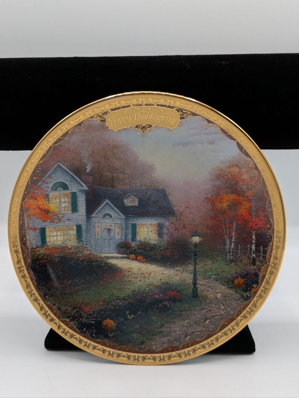 Thomas Kinkade Thanksgiving Cottage  from "Simpler Times Collection"